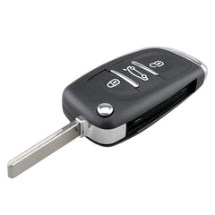 For PEUGEOT Car Keys Replacement 3 Buttons Car Key Case with Grooved and Holder, 3 Buttons with Grooved