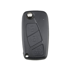 For FIAT Car Keys Replacement 3 Buttons Car Key Case with Side Battery Holder, Black, Blue