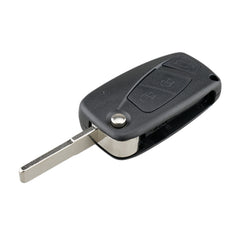 For FIAT Car Keys Replacement 3 Buttons Car Key Case with Side Battery Holder, Black, Blue
