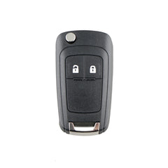 For Opel Car Keys Replacement 2 Buttons Car Key Case with Foldable Key Blade, 2 Buttons with Foldable Key Blade