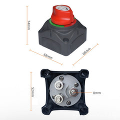 Car Auto RV Marine Boat Battery 3-level Current Distribution Selector Isolator Disconnect Rotary Switch Cut, A701-S