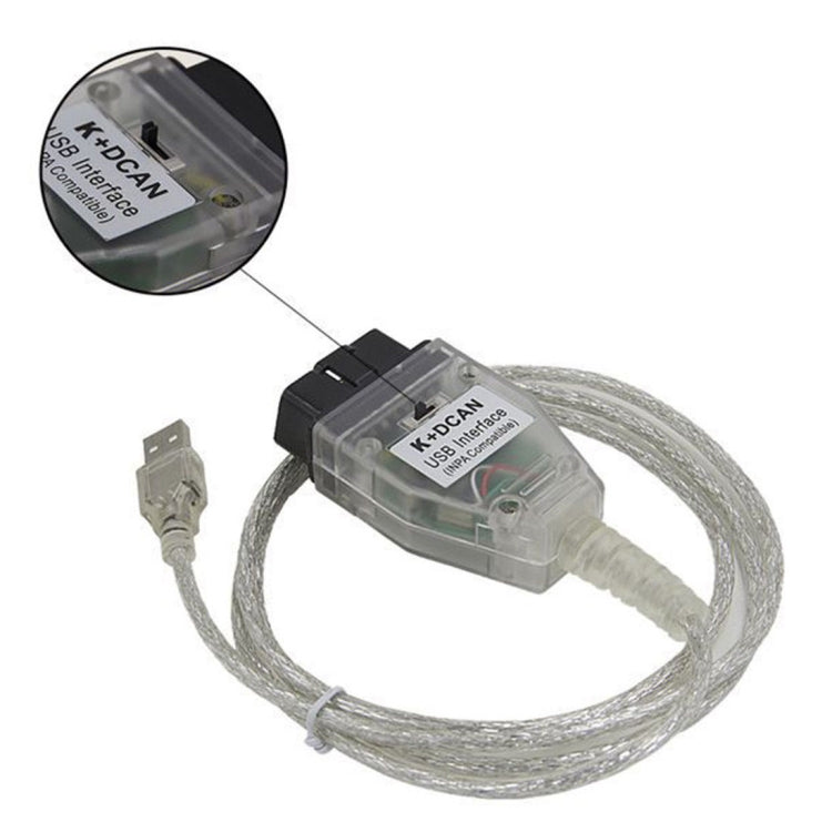 INPA K+CAN with Switch USB Interface Cable for BMW, For BMW (White), For BMW (Blue)