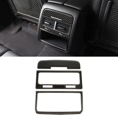 3 PCS Car Carbon Fiber Rear Air Outlet Decorative Sticker for Volkswagen Touareg, Rear Air Outlet