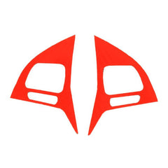 2 PCS Car Carbon Fiber Steering Wheel Button Decorative Sticker for Volkswagen Touareg, Steering Wheel Button
