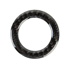 Car Carbon Fiber Steering Wheel Middle Frame Decorative Sticker for Volkswagen Touareg, Steering Wheel Middle Frame