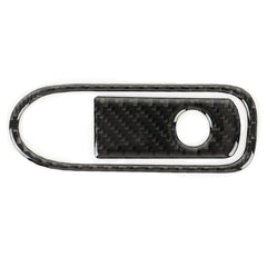 Car Carbon Fiber Front Passenger Seat Armrest Box Switch Decorative Sticker for Volkswagen Touareg, Front Passenger Seat Armrest Box Switch