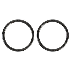 2 PCS Car Carbon Fiber Instrument Panel Air Outlet Decorative Sticker for Volkswagen Touareg, Instrument Panel Air Outlet