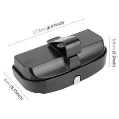 Car Multi-functional Glasses Case Sunglasses Box with Card Slot, Flat Style, Flat Style (Black), Flat Style (Pink), Flat Style (Grey), Flat Style (Beige)