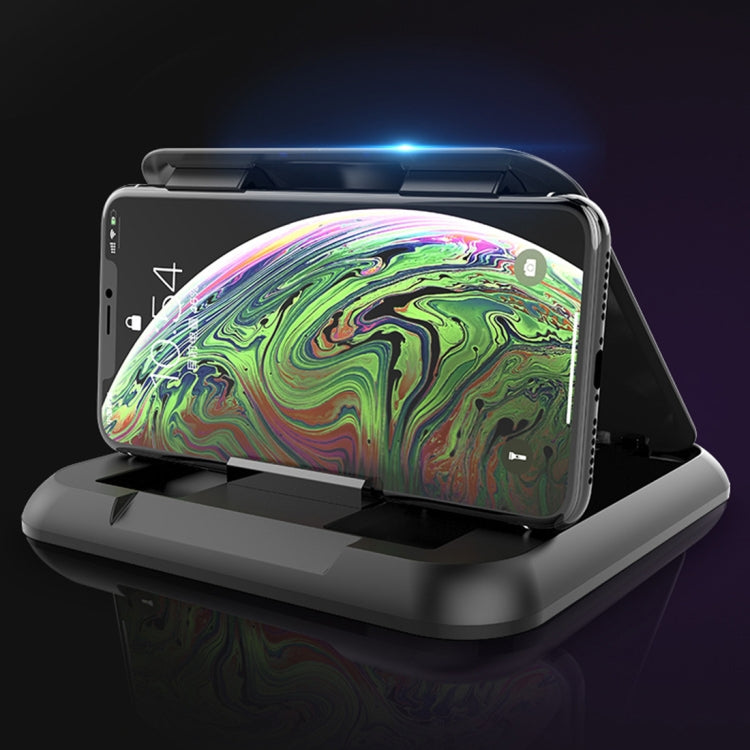 Car Carbon Fiber Texture Silicon Mobile Phone Holder for 3.5-6.8 inches Cellphone, Phone Holder for 3.5-6.8 inches Cellphone