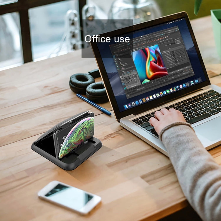 Car Carbon Fiber Texture Silicon Mobile Phone Holder for 3.5-6.8 inches Cellphone, Phone Holder for 3.5-6.8 inches Cellphone