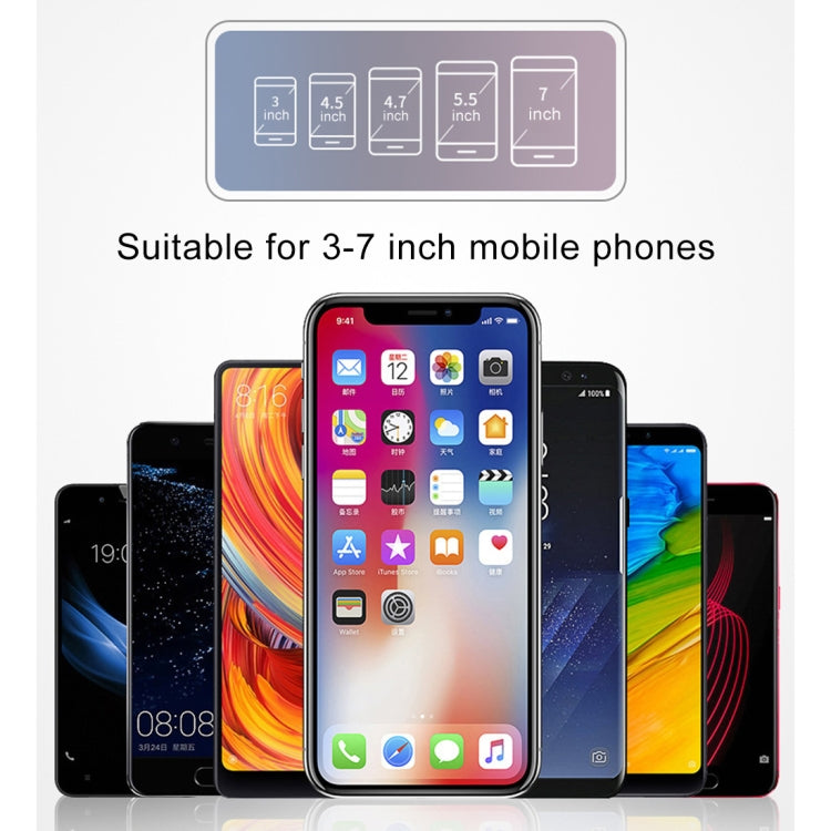 Car Carbon Fiber Texture Silicon Mobile Phone Holder for 3.5-6.8 inches Cellphone, Phone Holder for 3.5-6.8 inches Cellphone