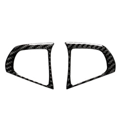 Car Carbon Fiber Steering Wheel Button Configuration B Decorative Sticker for BMW 5 Series G30/G38 X3 G01/G08, Steering Wheel Button