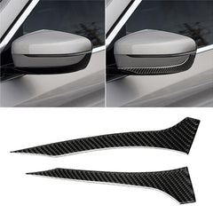 2 PCS Car Carbon Fiber Rearview Mirror Bumper Strip Decorative Sticker for BMW G30 (2018-2019) / G11 (2016-2019), Left Drive without Lens, Rearview Mirror Left Drive without Lens