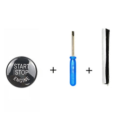 Car Engine Start Key Push Button Cover for BMW E90 Chassis, For BMW E90 Chassis (Black), For BMW E90 Chassis (Blue), For BMW E90 Chassis (Red), For BMW E90 Chassis (Silver)