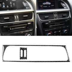 2 in 1 Car Carbon Fiber Air Conditioning Air Outlet Frame Decorative Sticker for Audi A4 B8 2009-2016 / A5 2008-2017 / Q5 2009-2017​, Left Drive, Air Conditioning Air Outlet Frame