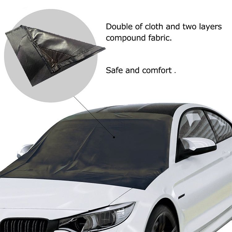 Car 210D Vinyl Glue Oxford Cloth Magnet snow Shield Front Windshield Sunshade Antifreeze Insulation, Size: 215cm x 155cm, Size: 215cm x 155cm