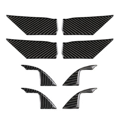 8 in 1 Car Carbon Fiber Door Inner Handle Wrist Panel Decorative Sticker for Toyota Eighth Generation Camry 2018-2019, Door Inner Handle Wrist