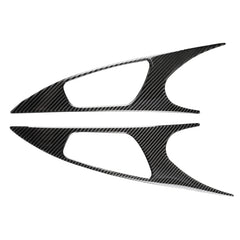 2 PCS Car Carbon Fiber Door Inner Handle Wrist Panel Decorative Sticker for Honda Tenth Generation Civic 2016-2019, Door Inner Handle Wrist Panel