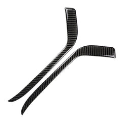 Car Carbon Fiber Front Fog Light Decorative Stripe for Cadillac XT5 2016-2017, Left Drive, Front Fog Light