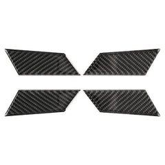4 PCS Carbon Fiber Car Inner Door Bowl Decorative Sticker for Porsche Macan, Inner Door Bowl