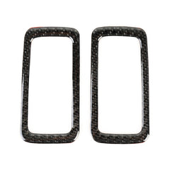 2 PCS Carbon Fiber Car Rear Dome Light Panel Decorative Sticker for Porsche Macan, Rear Dome Light