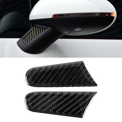 2 PCS Carbon Fiber Car Rearview Mirror Decorative Sticker for Porsche Macan, Rearview Mirror