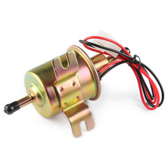 HEP-02A Universal Car 24V Fuel Pump Inline Low Pressure Electric Fuel Pump, 24V (Silver)