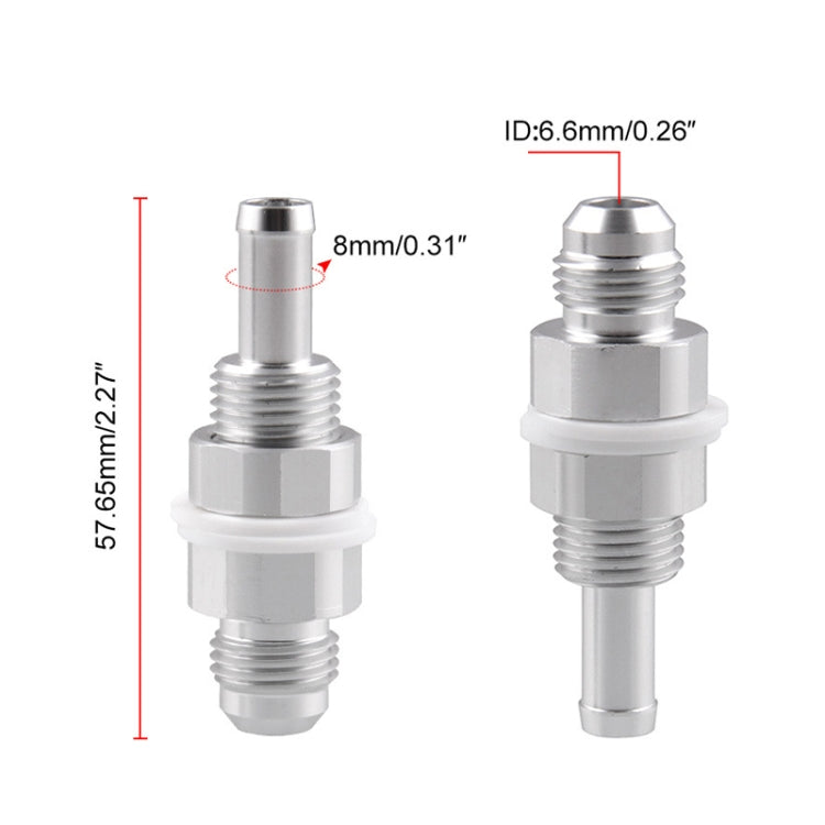 AN6-5/16 Male Flare Bulkhead Hose Barb for Fuel Tank and  Fuel Cell, AN6-5/16