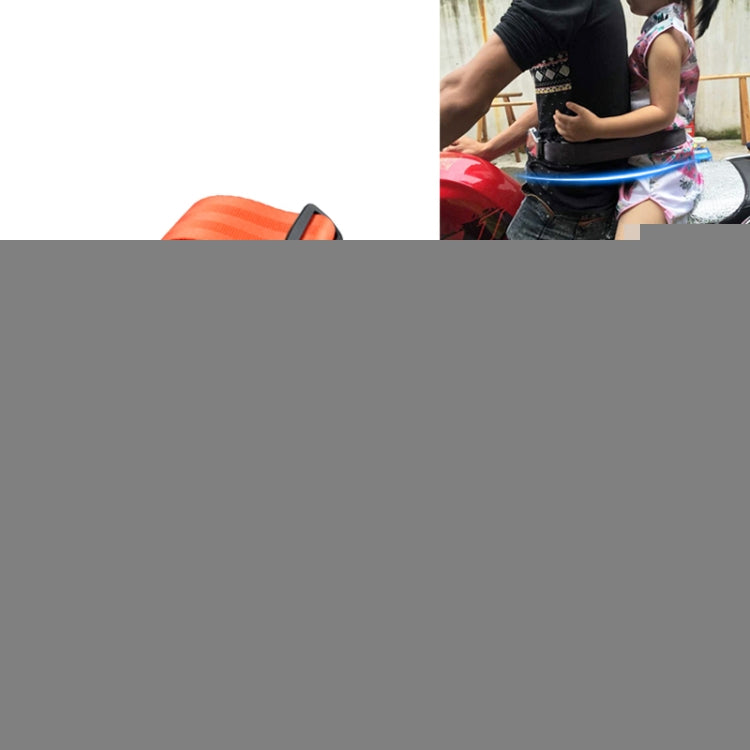 Child Safety Bundle Protection Belt for Electric Motorcycle / Bicycle, Car Seat Belt (Orange), Car Seat Belt (Black)
