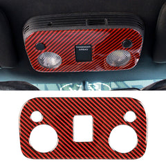 Car Carbon Fiber Roof Light Panel Decorative Sticker for Ford Mustang 2015-2020, Roof Light