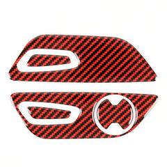 5 in 1 Car Carbon Fiber Seat Adjustment Button Decorative Sticker for Ford Mustang 2015-2020, Seat Adjustment Button