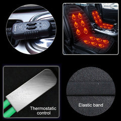 Car 12V Front Seat Heater Cushion Warmer Cover Winter Heated Warm, Double Seat, 21V Double Seat (Coffee), 12V Double Seat (Beige), 12V Double Seat (Red), 12V Double Seat (Black)
