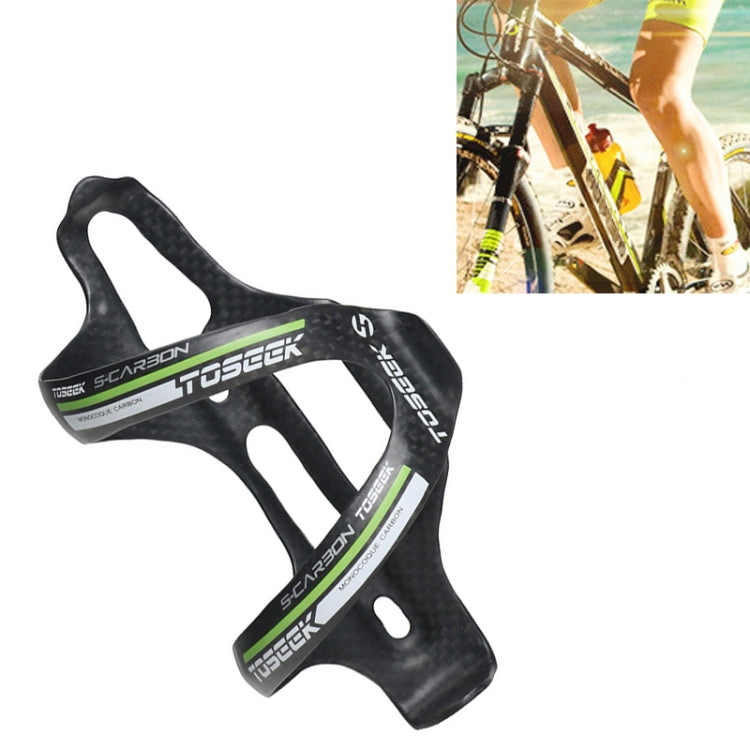 TOSEEK Matte Full Carbon Fiber Road Bicycle Water Bottle Holder, Matte (Green), Matte (Grey), Matte (Blue), Matte (Red), Matte (Yellow)