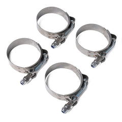 4 PCS Stainless Steel T-Bolt Hose Clamps Pipe Clip Fuel Line Clip, Size: 95-103mm, Size: 95-103mm