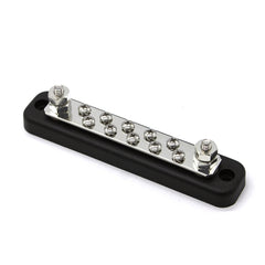 10 Way Power Distribution Bus Bar 10-bit Single Distribution Box for Car / RV / Boat, 10-bit