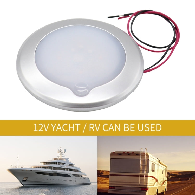 DC 9-30V 4.5W 3000-3300K IP67 Marine RV Dimmable 150mm LED Dome Light Ceiling Lamp, with Touch Control, 150mm LED Dome Light, 150mm LED Dome Light(White Light)