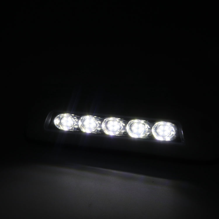 DC 12V 2.6W 6000K IP67 Marine RV Waterproof LED Stair Deck Dome Light Ceiling  Lamp, White Shell and Rubber Base, White Shell and Rubber Base