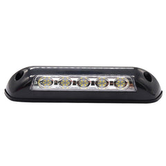 DC 12V 2.6W 6000K IP67 Marine RV Waterproof LED Stair Deck Dome Light Ceiling  Lamp, Black Shell and Rubber Base, Black Shell and Rubber Base