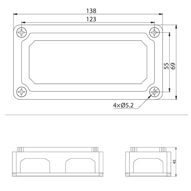 Max DC 48V 100A Heavy-Duty Module Design Bus Bar 4 M6 / 12 M4 Terminal Studs Box Busbar for Car / RV / Boat, 100A