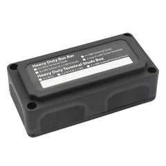 Max DC 48V 300A Heavy-Duty Module Design Bus Bar 4 M8 Terminal Studs Box Busbar for Car / RV / Boat, 300A