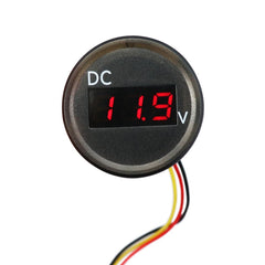 B3612 DC 0-100V IP67 Universal Car / RV / Boat Modified Digital Voltmeter with Cable, Cable Length: 18cm, B3612 Voltmeter