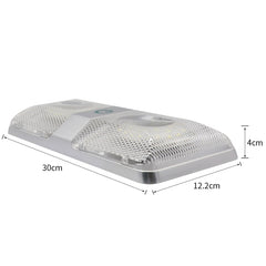 D4376D DC11-18V 6W 6000-6500K IP50 48LEDs SMD-5050 Marine RV Dimmable LED Dome Light Ceiling Lamp, with Touch Control, D4376D