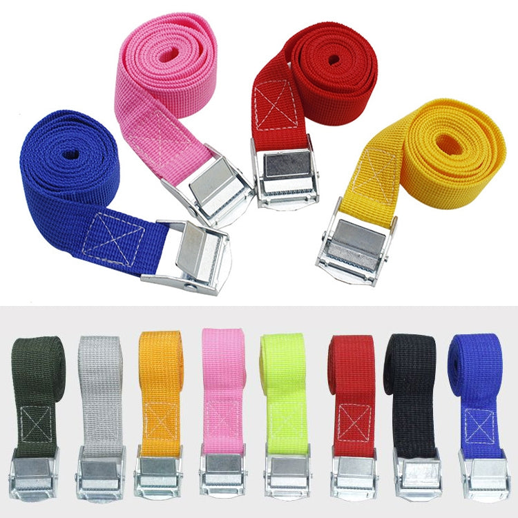 Car Tension Rope Luggage Strap Belt Auto Car Boat Fixed Strap with Alloy Buckle,Random Color Delivery, Size: 25mm x 4m, 4m