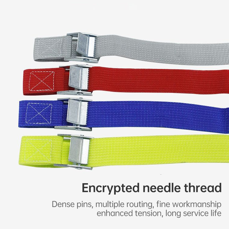 Car Tension Rope Luggage Strap Belt Auto Car Boat Fixed Strap with Alloy Buckle,Random Color Delivery, Size: 25mm x 4m, 4m