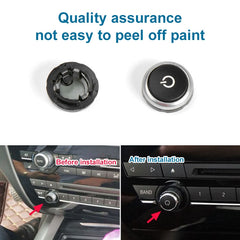 Car Radio Switch Button CD Player Volume Knob 64119350272 for BMW F15, For BMW F15