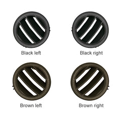 Car Left Side Dashboard Small Air Outlet Circular Air-conditioning Outlet for Mercedes-Benz C Class W204, Left Side for W204 (Black), Left Side for W204 (Brown)