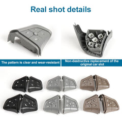 Car Right Side 4-button Steering Wheel Switch Buttons Panel 1648200110 for Mercedes-Benz W164, Left Driving, Right Side 4-button (Black), Right Side 4-button (Coffee), Right Side 4-button (Grey)