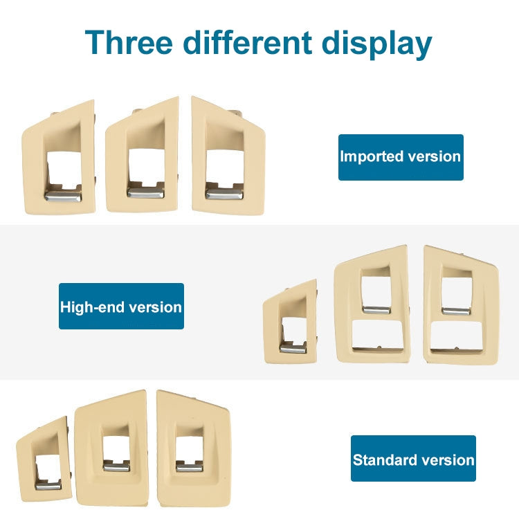 Car Standard Version Inside Doors Handle Pull Trim Cover 5141 7225 873 for BMW F10 F18, Left Driving, Standard Version (Black), Standard Version (Dark Coffee), Standard Version (Beige White), Standard Version (Grey), Standard Version (Beige)           ...