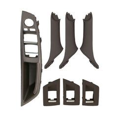 Car Imported Version Inside Doors Handle Pull Trim Cover 5141 7225 873 for BMW F10 F18, Left Driving, Imported Version (Wine Red), Imported Version (Dark Coffee), Imported Version (Beige White), Imported Version (Grey), Imported Version (Beige)