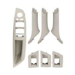 Car Imported Version Inside Doors Handle Pull Trim Cover 5141 7225 873 for BMW F10 F18, Left Driving, Imported Version (Wine Red), Imported Version (Dark Coffee), Imported Version (Beige White), Imported Version (Grey), Imported Version (Beige)